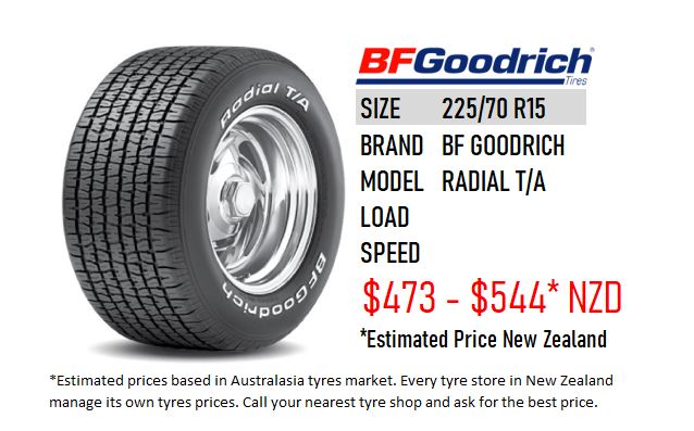 22570 R15 Radial Ta Bf Goodrich New Zealand